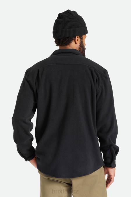 Černá Brixton muži bowery l/s arktický stretch fleece 4DHP21 oděv