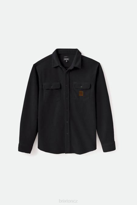Černá Brixton muži bowery l/s arktický stretch fleece 4DHP21 oděv
