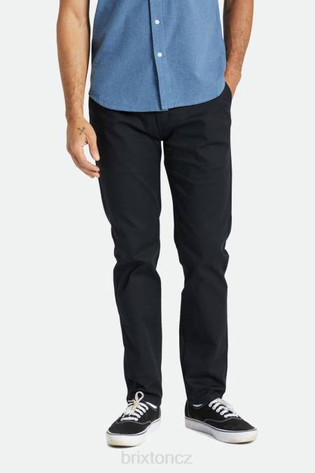 Černá Brixton muži výběr chino slim kalhot 4DHP150 oděv