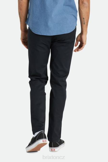 Černá Brixton muži výběr chino slim kalhot 4DHP150 oděv