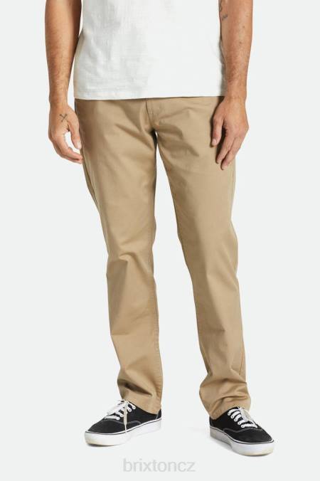 khaki Brixton muži výběr chino obyčejných kalhot 4DHP148 oděv