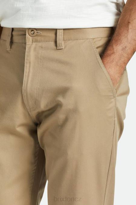 khaki Brixton muži výběr chino obyčejných kalhot 4DHP148 oděv