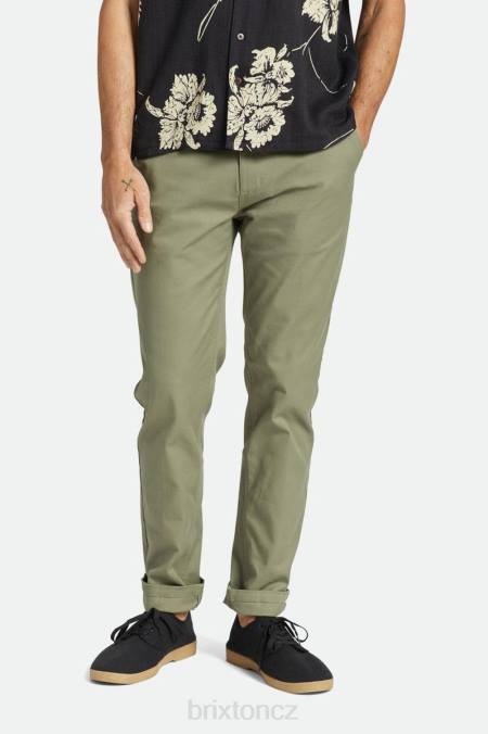 přebytek oliv Brixton muži výběr chino slim kalhot 4DHP149 oděv