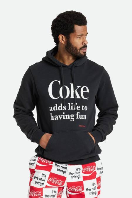 Černá Brixton muži coca-cola baví kapuce 4DHP140 oděv