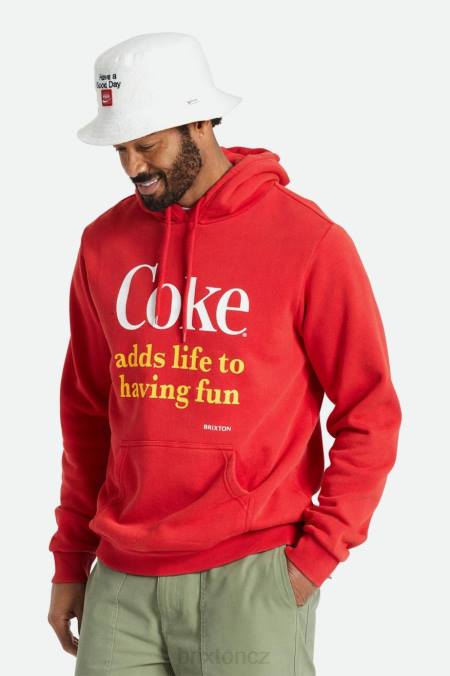 koksově červené Brixton muži coca-cola baví kapuce 4DHP141 oděv