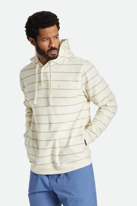 whitecap/písek Brixton muži slub francouzské froté kapuce henley 4DHP135 oděv
