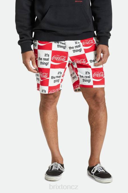 bílý Brixton muži coca-cola cesta krátká 5'' 4DHP158 oděv