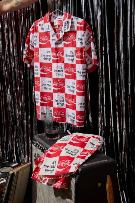 bílý Brixton muži coca-cola cesta krátká 5'' 4DHP158 oděv