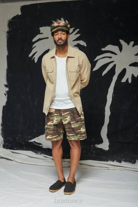 camo přebytek Brixton muži přebytek krátký 4DHP162 oděv