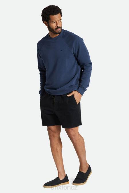 černá šňůra Brixton muži madrid ii krátký 5'' 4DHP169 oděv