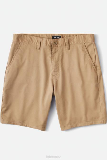 khaki Brixton muži výběr chino short 9'' 4DHP171 oděv