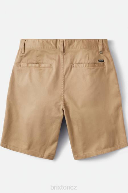 khaki Brixton muži výběr chino short 9'' 4DHP171 oděv