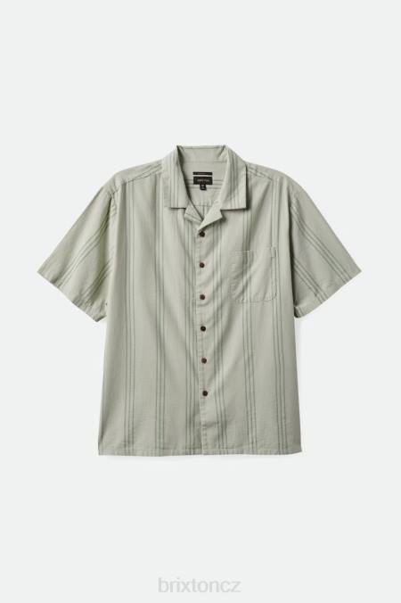minerální šedá Brixton muži rezerva bunkru cool weight s/s tkaný 4DHP5 oděv