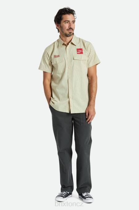 opálení Brixton muži Coca-cola dodávka olson s/s tkaný 4DHP26 oděv