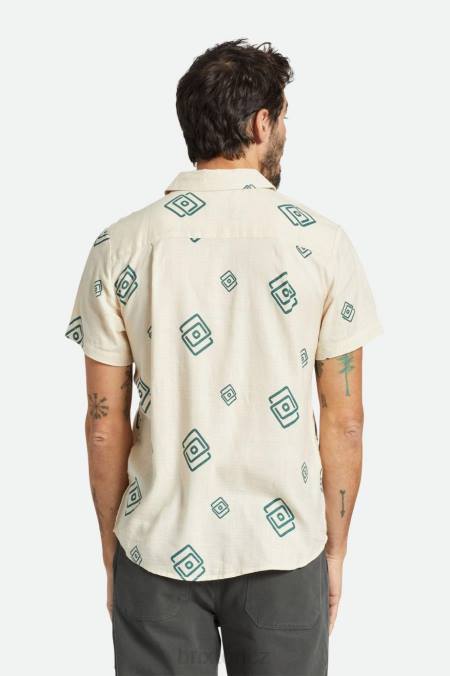 whitecap/smrk Brixton muži charter slub s/s tkaný 4DHP1 oděv