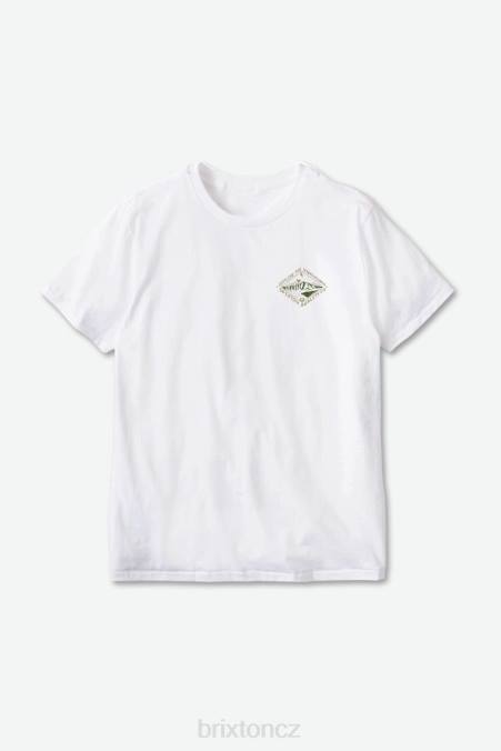 bílý Brixton muži Standardní tričko apalachin s/s 4DHP83 oděv