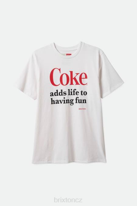 bílý Brixton muži coca-cola baví s/s tričko na míru 4DHP74 oděv