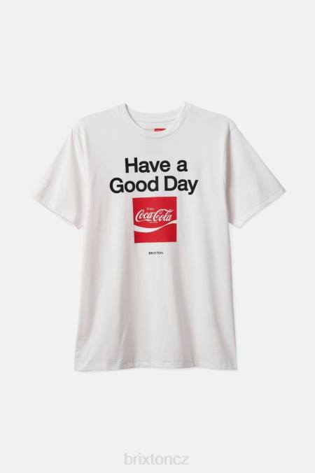 bílý Brixton muži coca-cola dobrý den tričko šité na míru 4DHP76 oděv