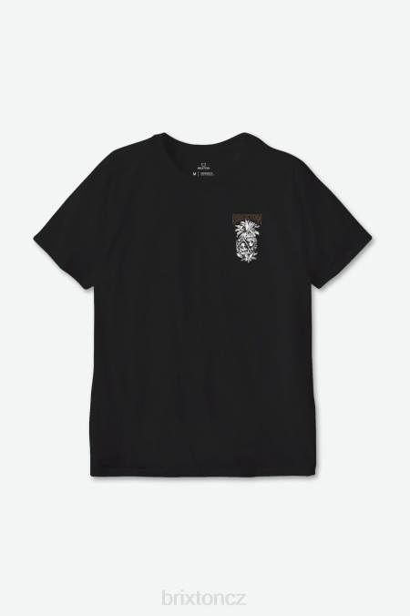 Černá Brixton muži Standardní tričko Dargan S/S 4DHP107 oděv