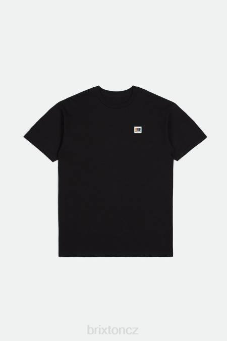 Černá Brixton muži Standardní tričko alton s/s 4DHP59 oděv