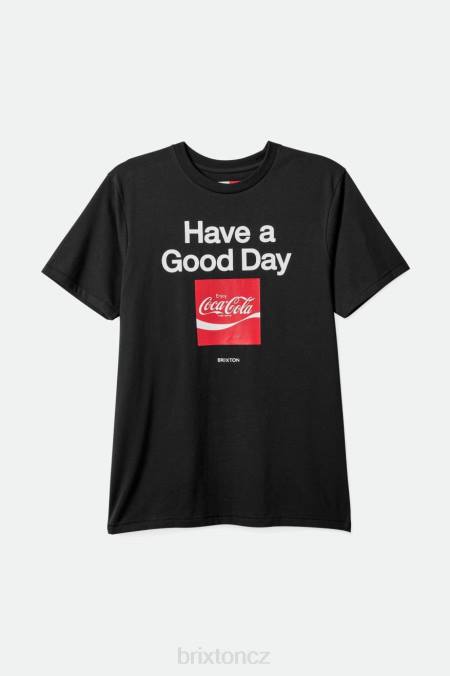 Černá Brixton muži coca-cola dobrý den tričko šité na míru 4DHP77 oděv
