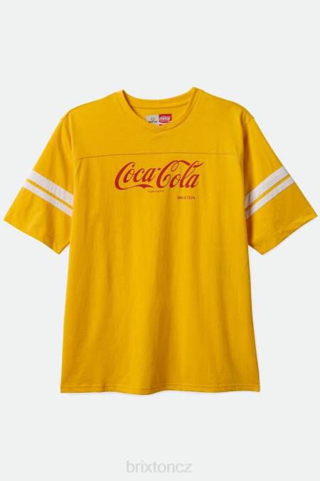 žlutá Brixton muži Coca-cola klasické fotbalové tričko 4DHP112 oděv