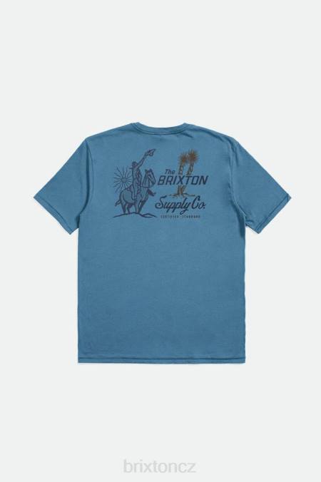 modré nebe Brixton muži tričko austin s/s na míru 4DHP36 oděv