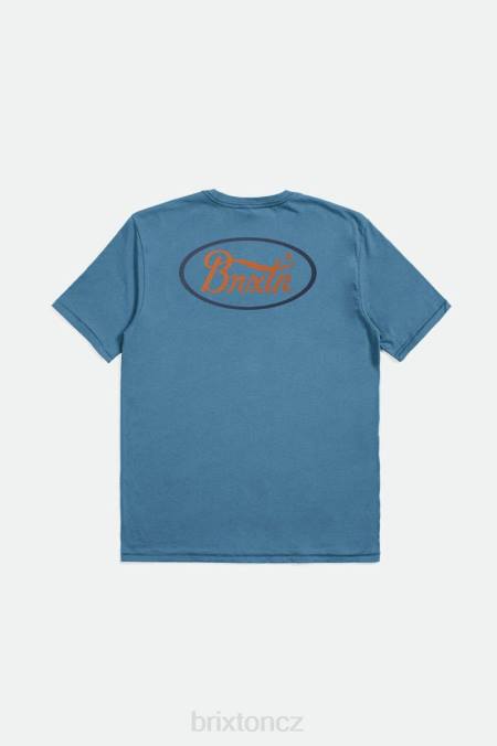 modré nebe/prané námořnictvo/ráj Brixton muži parsons s/s tričko na míru 4DHP46 oděv