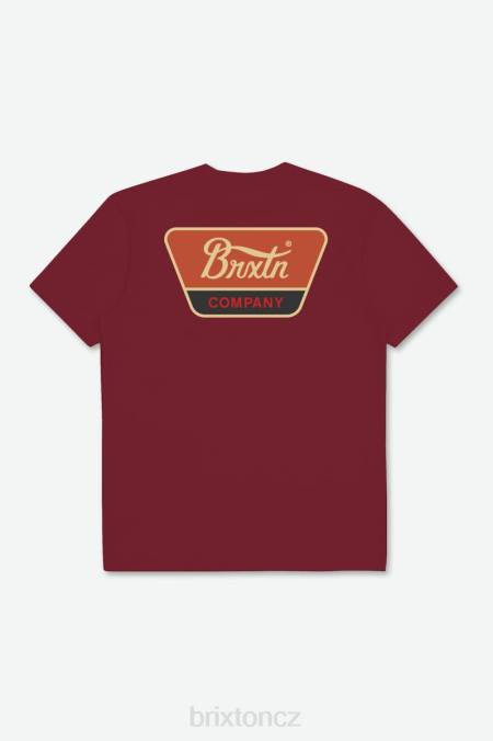 ostrovní bobule/rajský pomeranč/uhlí Brixton muži standardní tričko linwood s/s 4DHP63 oděv