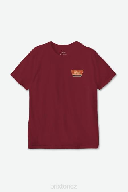 ostrovní bobule/rajský pomeranč/uhlí Brixton muži standardní tričko linwood s/s 4DHP63 oděv
