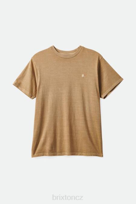písek vintage mytí Brixton muži Vintage rezervní tričko s/s 4DHP99 oděv