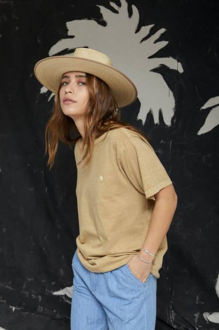 písek vintage mytí Brixton muži Vintage rezervní tričko s/s 4DHP99 oděv