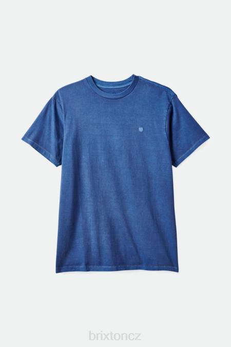 pacific blue vintage wash Brixton muži Vintage rezervní tričko s/s 4DHP100 oděv