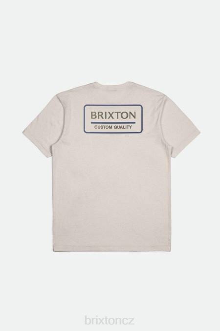 smetana/pacific blue/olivový přebytek Brixton muži palmer správné s/s standardní tričko 4DHP87 oděv