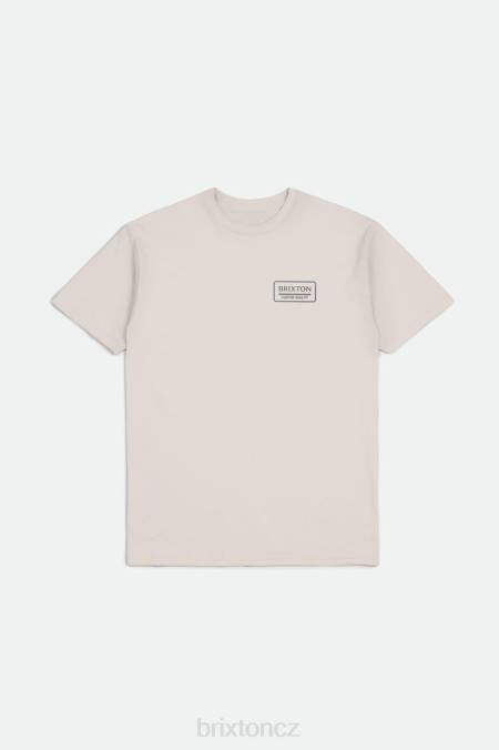 smetana/pacific blue/olivový přebytek Brixton muži palmer správné s/s standardní tričko 4DHP87 oděv