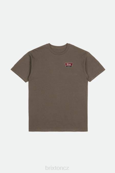 temná země/ostrovní bobule/černá Brixton muži standardní tričko linwood s/s 4DHP61 oděv