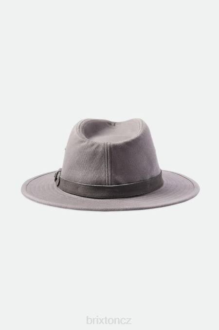 Šedá Brixton muži messer utility adventure fedora 4DHP229 Příslušenství