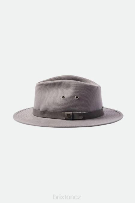 Šedá Brixton muži messer utility adventure fedora 4DHP229 Příslušenství