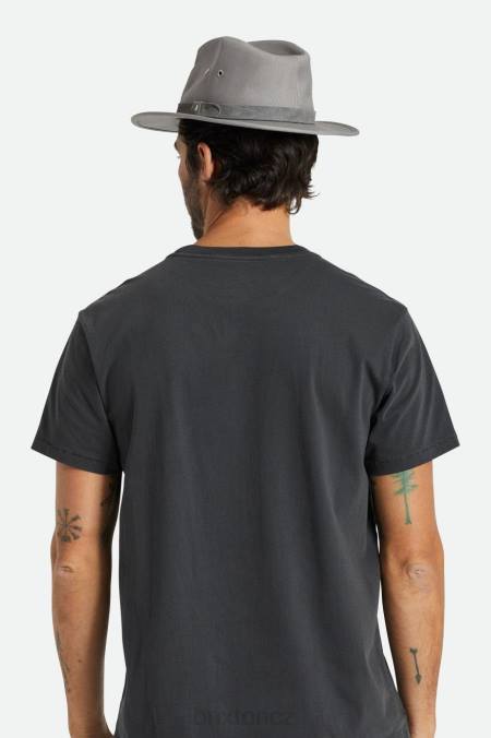 Šedá Brixton muži messer utility adventure fedora 4DHP229 Příslušenství