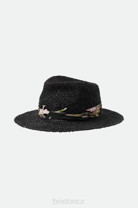 Černá Brixton muži aloha slaměná fedora 4DHP189 Příslušenství