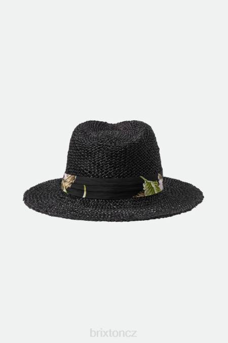 Černá Brixton muži aloha slaměná fedora 4DHP189 Příslušenství