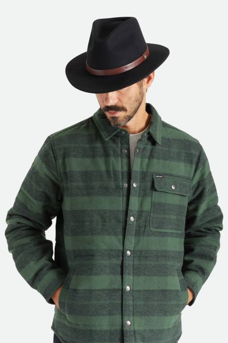 Černá Brixton muži messer fedora 4DHP212 Příslušenství
