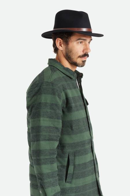 Černá Brixton muži messer fedora 4DHP212 Příslušenství