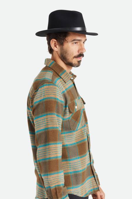 Černá Brixton muži messer fedora 4DHP213 Příslušenství