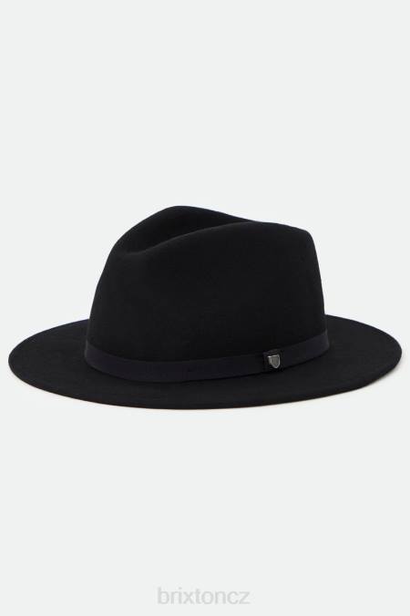 Černá Brixton muži messer packable fedora 4DHP225 Příslušenství