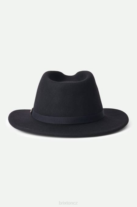 Černá Brixton muži messer packable fedora 4DHP225 Příslušenství