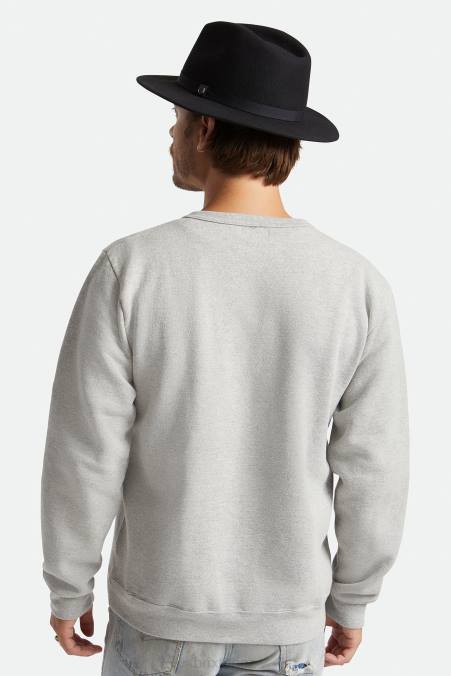 Černá Brixton muži messer packable fedora 4DHP225 Příslušenství