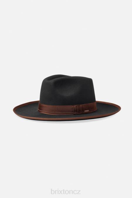 černo-hnědá Brixton muži reno fedora 4DHP218 Příslušenství