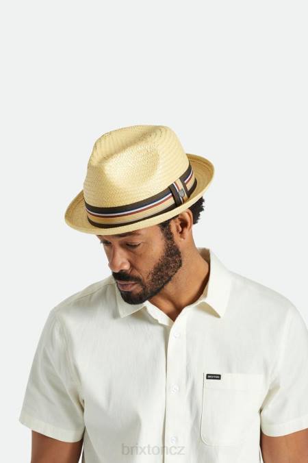 opálení Brixton muži ricinová sláma fedora 4DHP174 Příslušenství