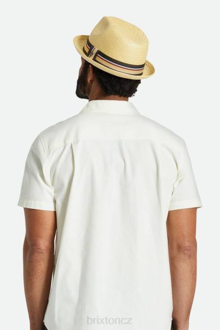 opálení Brixton muži ricinová sláma fedora 4DHP174 Příslušenství